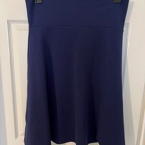 LuLaRoe Azure Deep Blue A-Line Skirt